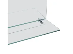 Espejo de pared con estante de vidrio templado 30x50 cm ES148680