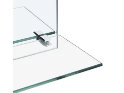 Espejo de pared con estante de vidrio templado 50x70 cm ES483940