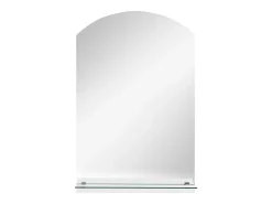 Espejo de pared con estante de vidrio templado 20x40 cm ES839206