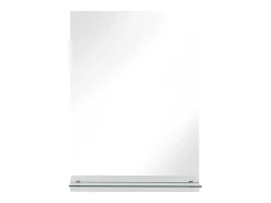 Espejo de pared con estante de vidrio templado 40x60 cm ES899319