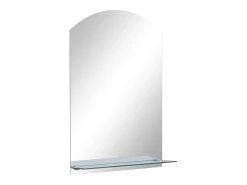 Espejo de pared con estante de vidrio templado 40x60 cm ES625643
