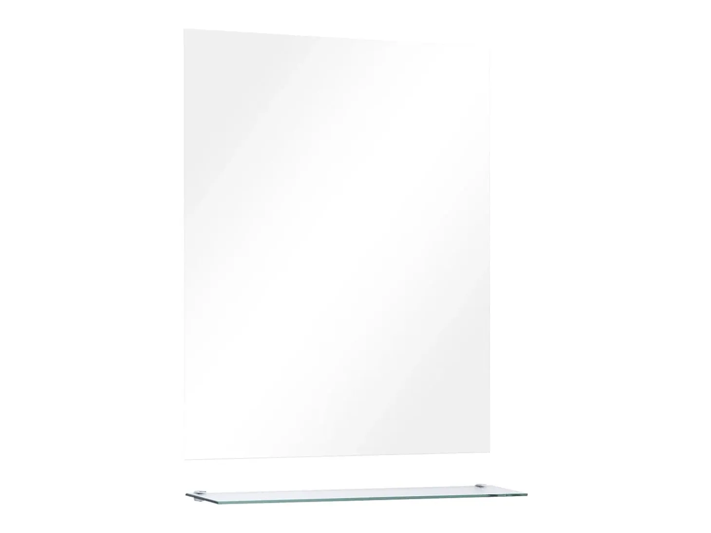 Espejo de pared con estante de vidrio templado 50x60 cm ES321427