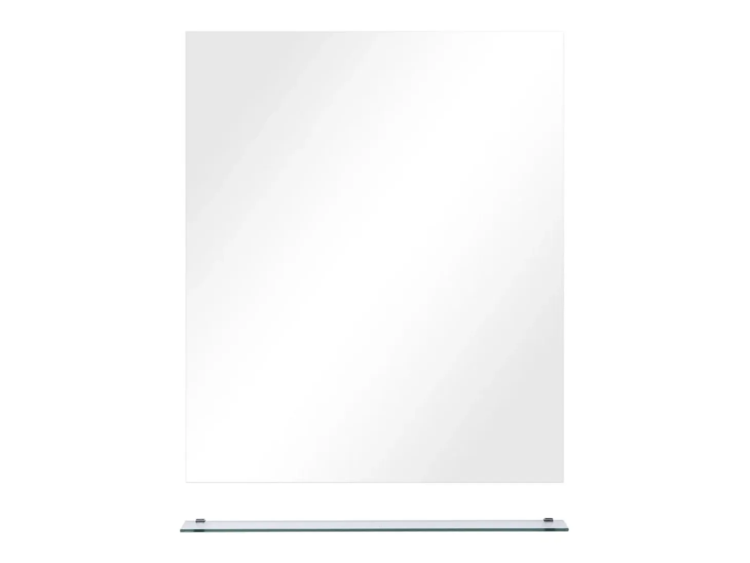 Espejo de pared con estante de vidrio templado 50x60 cm ES321427