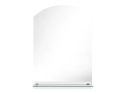 Espejo de pared con estante de vidrio templado 50x70 cm ES920734