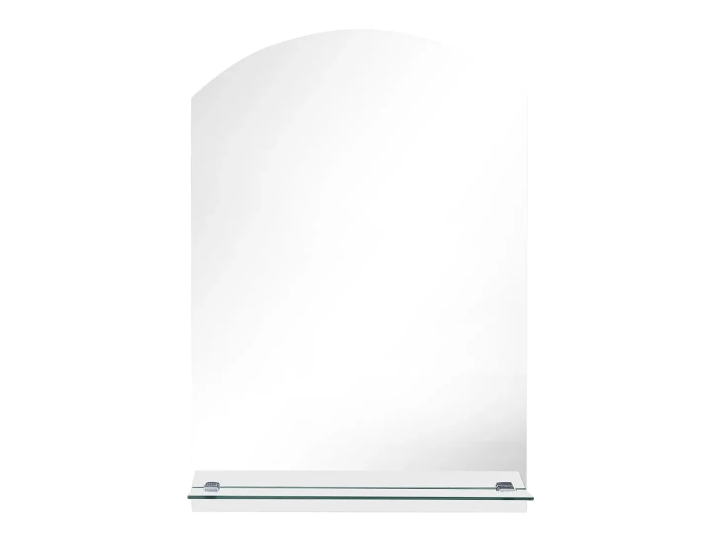 Espejo de pared con estante de vidrio templado 50x70 cm ES920734
