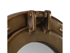 Espejo de pared con forma de ojo de buey Ø30 cm aluminio y cristal