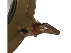 Espejo de pared con forma de ojo de buey Ø30 cm aluminio y cristal