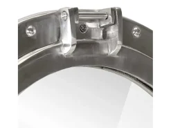 Espejo de pared con forma de ojo de buey Ø50 cm aluminio y cristal