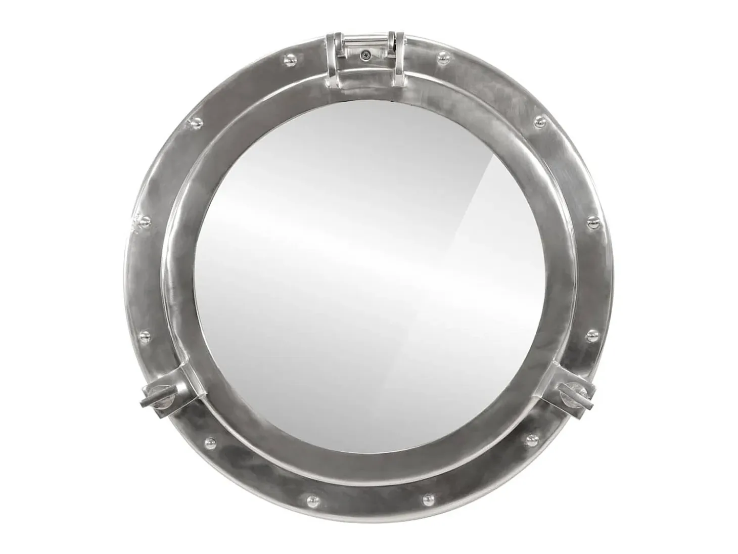 Espejo de pared con forma de ojo de buey Ø50 cm aluminio y cristal