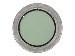Espejo de pared con forma de ojo de buey Ø50 cm aluminio y cristal
