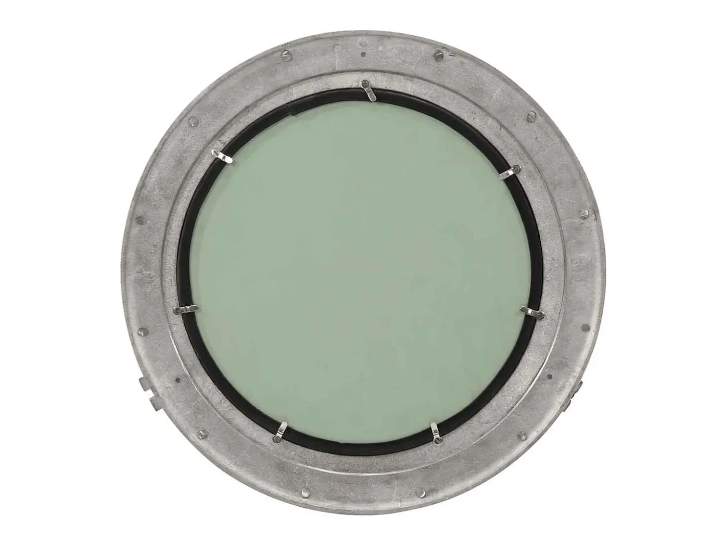 Espejo de pared con forma de ojo de buey Ø50 cm aluminio y cristal