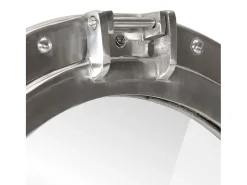 Espejo de pared con forma de ojo de buey Ø30 cm aluminio y cristal