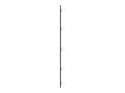 Espejo de pared con luces LED 30x70 cm cristal ovalado