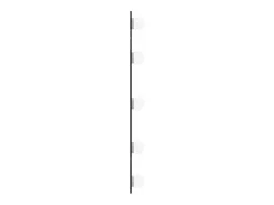 Espejo de pared con luces LED 15x40 cm cristal ovalado