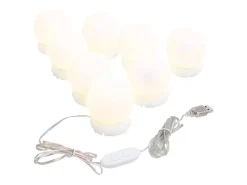 Espejo de pared con luces LED Cristal Redondo