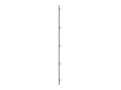 Espejo de pared con luces LED 40x90 cm cristal ovalado