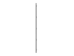 Espejo de pared con luces LED 45x100 cm cristal ovalado