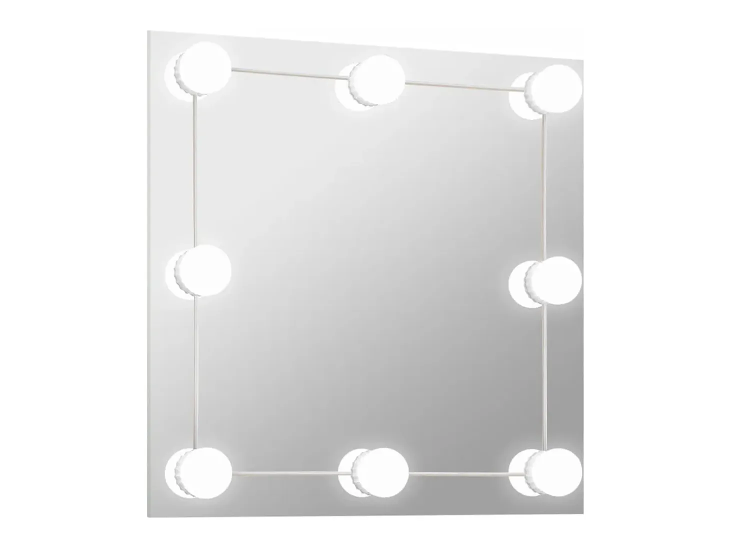 Espejo de pared con luces LED cuadrado de vidrio ES480463