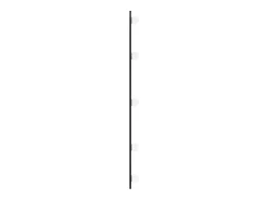 Espejo de pared con luces LED 35x80 cm cristal ovalado
