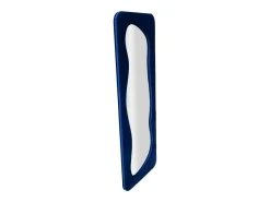 Espejo de pared con marco de terciopelo 160x60x4 cm Theodor - Azul Marino