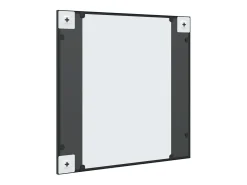 Espejo de pared cuadrado de hierro negro 60x60 cm ES652808