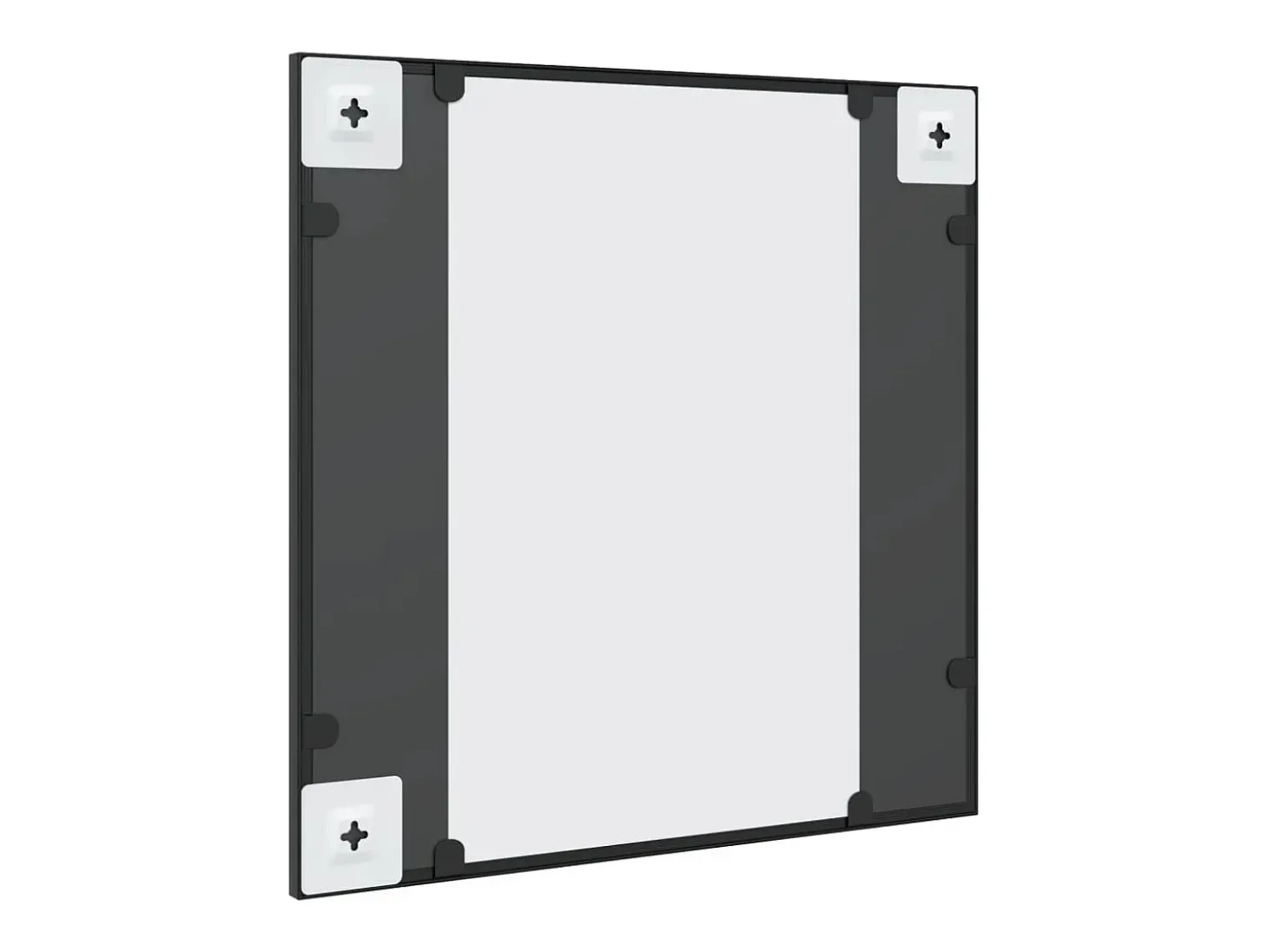 Espejo de pared cuadrado de hierro negro 50x50 cm ES480835