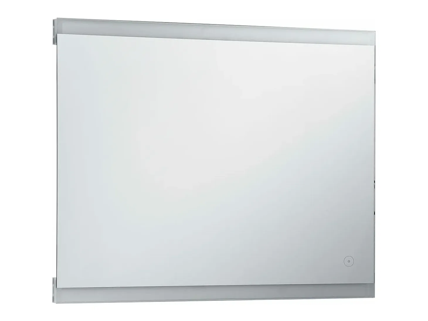 Espejo de pared de baño con LED y sensor táctil 80x60 cm ES617689