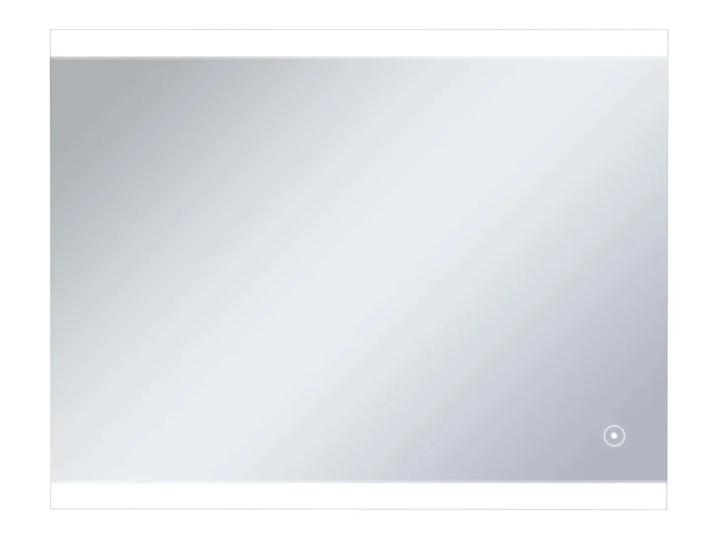 Espejo de pared de baño con LED y sensor táctil 80x60 cm ES617689