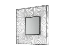 Espejo de pared de diseño cuadrado KOOM – L 90 x H 90 cm