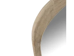Espejo de pared de madera maciza de mango claro Liray L 83 cm