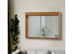 Espejo de pared de teca MCW-M75