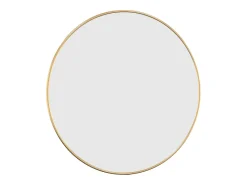 Espejo de pared dorado Ø 50 cm Redondo