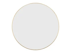 Espejo de pared dorado Ø 60 cm Redondo