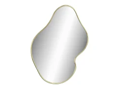 Espejo de pared dorado 50x40 cm