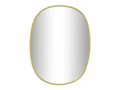 Espejo de pared dorado 30x25 cm