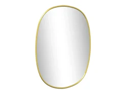 Espejo de pared dorado 30x25 cm