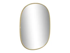 Espejo de pared dorado 40x30 cm ES642098