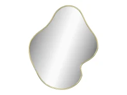 Espejo de pared dorado 60x50 cm ES390959