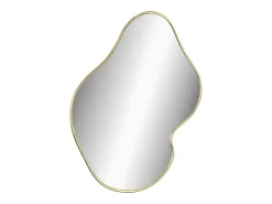 Espejo de pared dorado 60x50 cm ES390959
