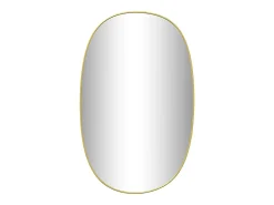 Espejo de pared dorado 70x45 cm