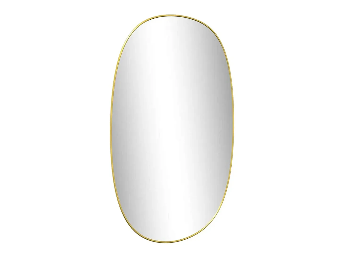 Espejo de pared dorado 70x45 cm
