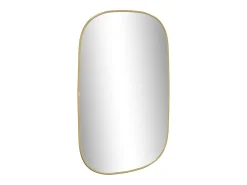 Espejo de pared dorado 70x45 cm ES856326