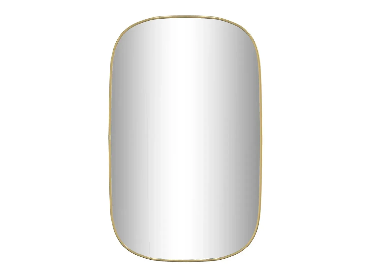 Espejo de pared dorado 80x50 cm ES480438