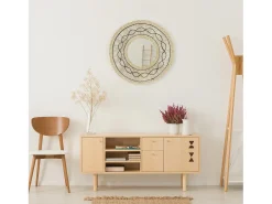 Espejo de Pared en Algas Marinas Redondo Bask Natural Ø55cm Thinia Home