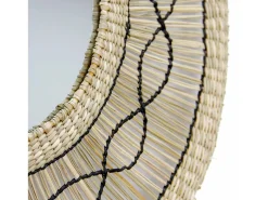 Espejo de Pared en Algas Marinas Redondo Bask Natural Ø55cm Thinia Home