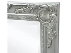 Espejo de pared estilo barroco 100x50 cm Plata
