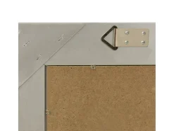Espejo de pared estilo barroco 60x40 cm Plata