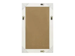Espejo de pared estilo barroco 50x80 cm Blanco