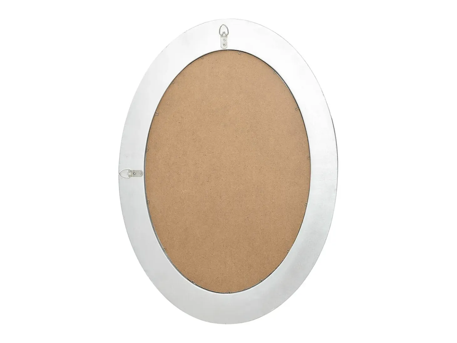 Espejo de pared estilo barroco plateado 50x70 cm ES408613