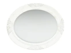 Espejo de pared estilo barroco 50x60 cm Blanco